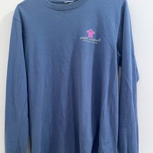 Glitter Blue Turtle long sleeve